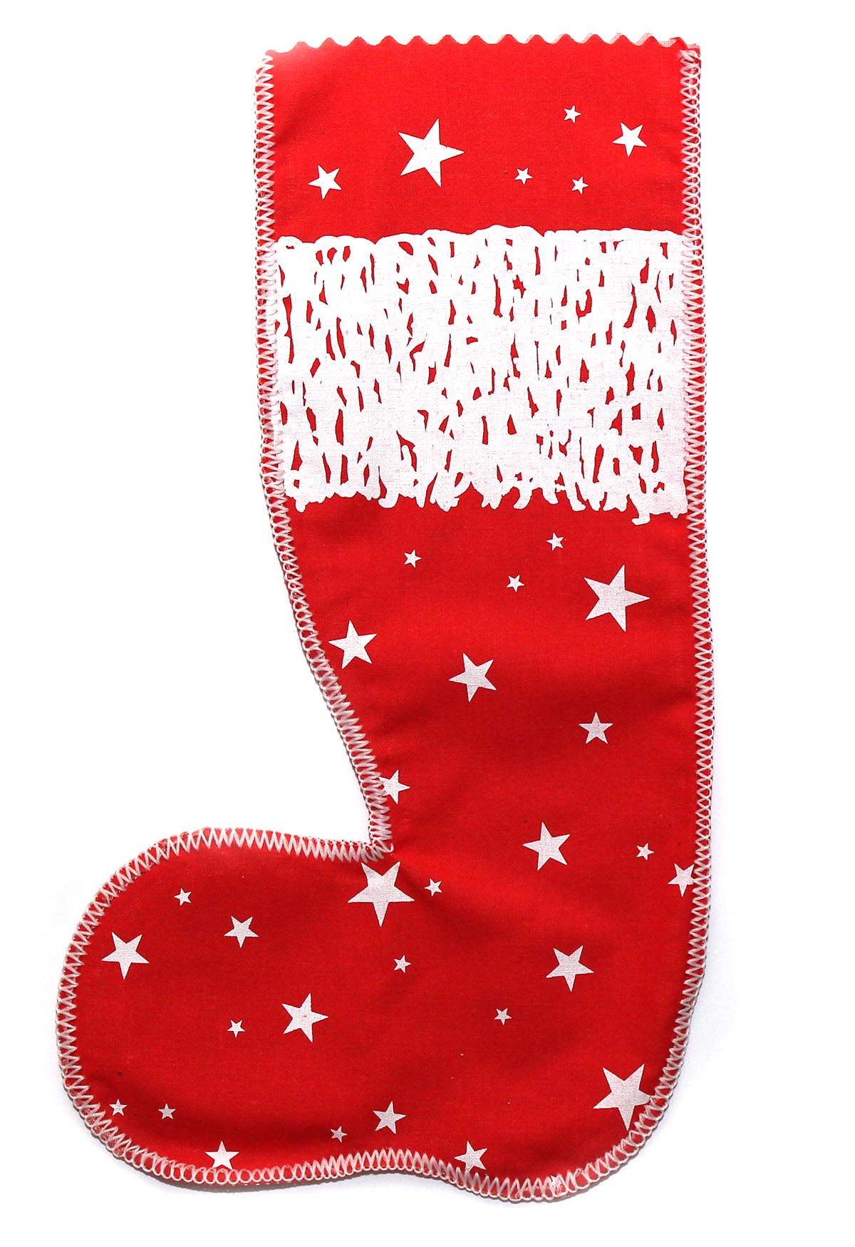Vánoční bota - textilní střívko