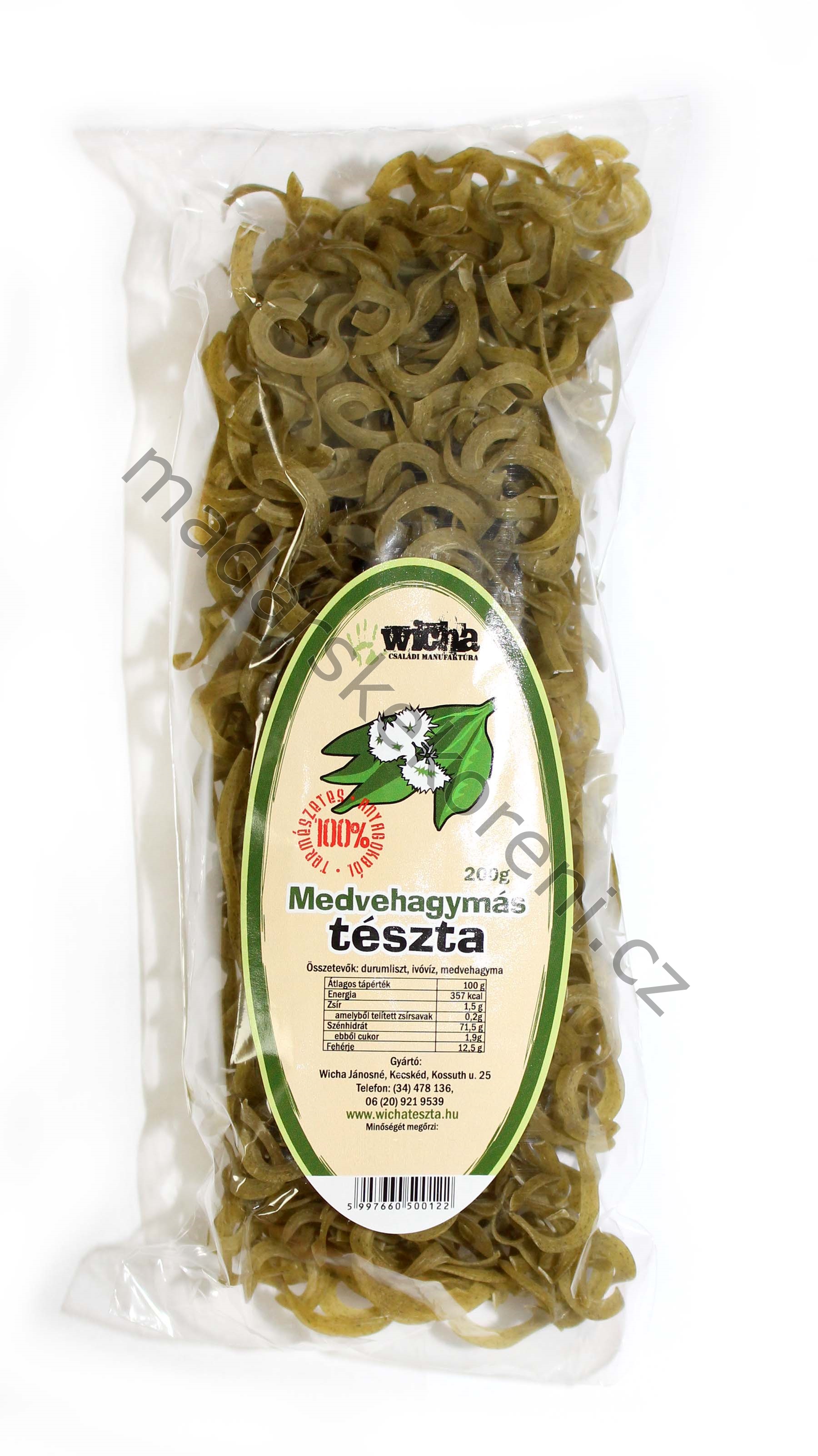Nudle široké s medvědím česnekem - 200g